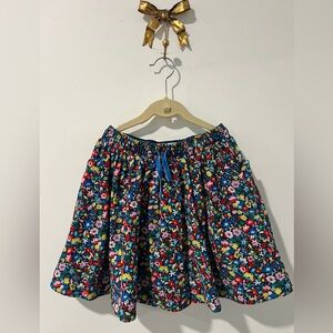 Mini Boden Multicolor Floral Skater Skirt